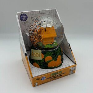 Peanuts Snoopy Music Snomotion Musical Wind Up Water Globe, Fall Halloween Boo!